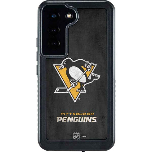 NHL Pittsburgh Penguins Distressed Galaxy S23 Waterproof Case