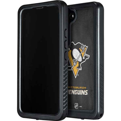 NHL Pittsburgh Penguins Distressed Galaxy S23 Waterproof Case