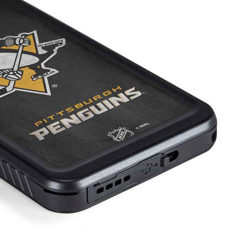 NHL Pittsburgh Penguins Distressed Galaxy S23 Waterproof Case