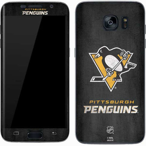 NHL Pittsburgh Penguins Distressed Galaxy S7 Skin