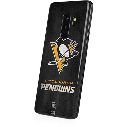 NHL Pittsburgh Penguins Distressed Galaxy S9 Plus Skin