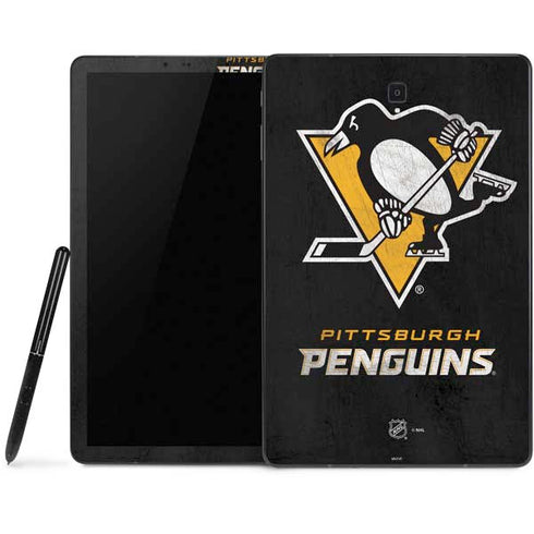 NHL Pittsburgh Penguins Distressed Samsung Galaxy Tab Skin