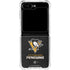 NHL Pittsburgh Penguins Distressed Galaxy Z Flip5 5G Clear Case