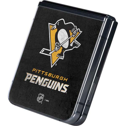NHL Pittsburgh Penguins Distressed Galaxy Z Flip5 5G Skin