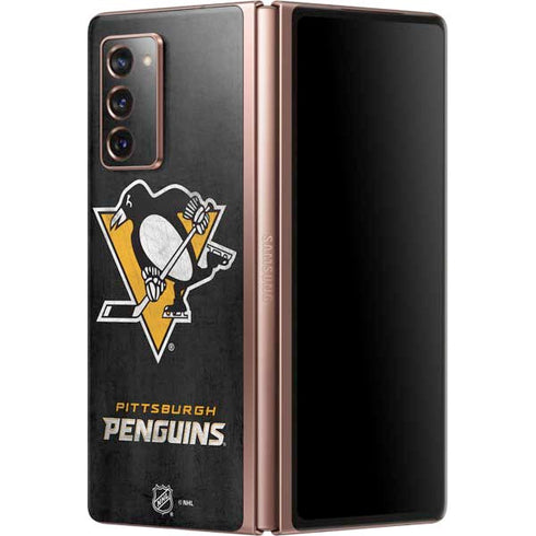 NHL Pittsburgh Penguins Distressed Galaxy Z Fold2 5G Skin