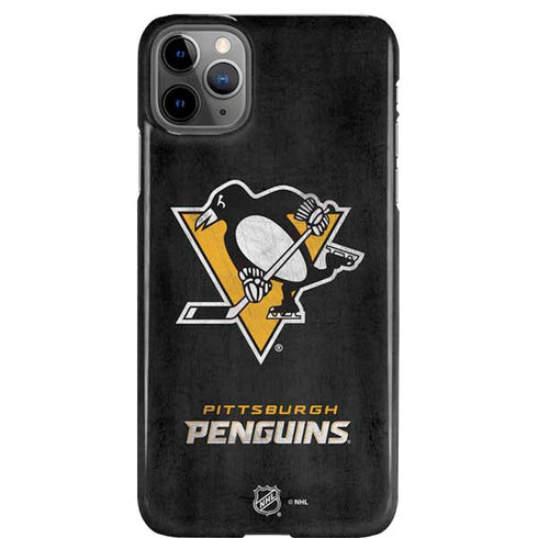 NHL Pittsburgh Penguins Distressed iPhone 11 Pro Max Lite Case