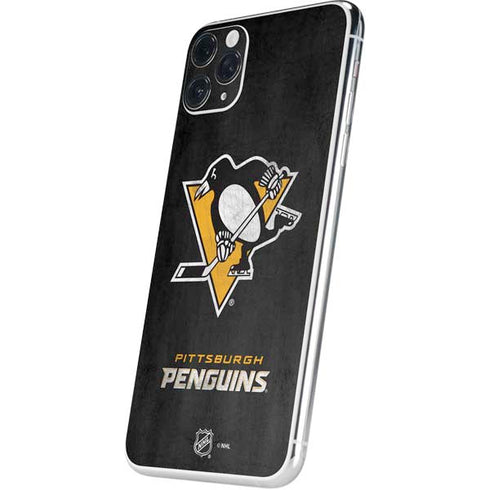 NHL Pittsburgh Penguins Distressed iPhone 11 Pro Max Skin