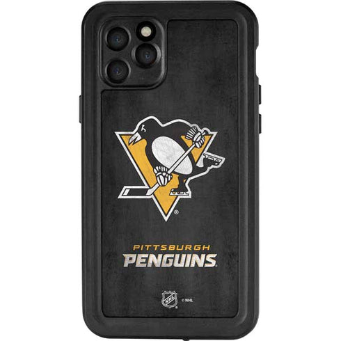 NHL Pittsburgh Penguins Distressed iPhone 11 Pro Waterproof Case