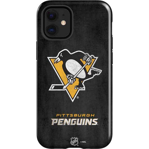 NHL Pittsburgh Penguins Distressed iPhone 12 Mini Impact Case
