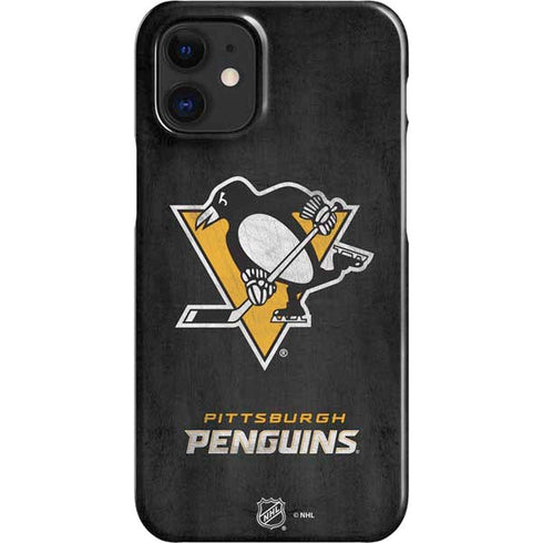 NHL Pittsburgh Penguins Distressed iPhone 12 Mini Lite Case