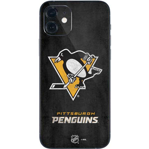 NHL Pittsburgh Penguins Distressed iPhone 12 Mini Skin