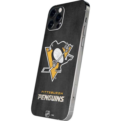 NHL Pittsburgh Penguins Distressed iPhone 12 Pro Max Skin