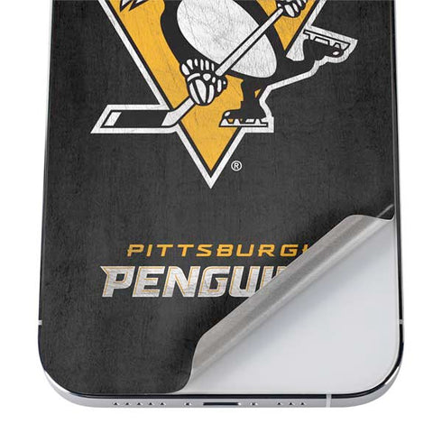 NHL Pittsburgh Penguins Distressed iPhone 12 Pro Max Skin