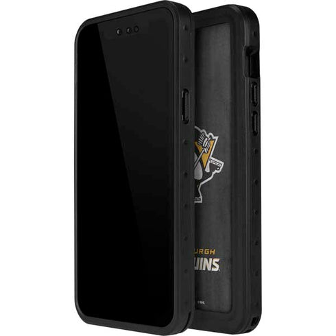 NHL Pittsburgh Penguins Distressed iPhone 12 Pro Waterproof Case
