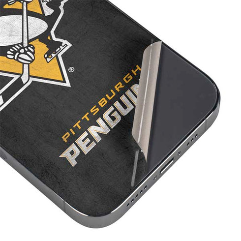 NHL Pittsburgh Penguins Distressed iPhone 13 Pro Max Skin