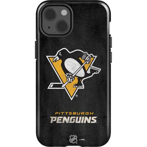 NHL Pittsburgh Penguins Distressed iPhone 15 Impact Case