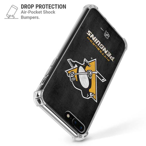 NHL Pittsburgh Penguins Distressed iPhone 7/8 Plus Clear Case
