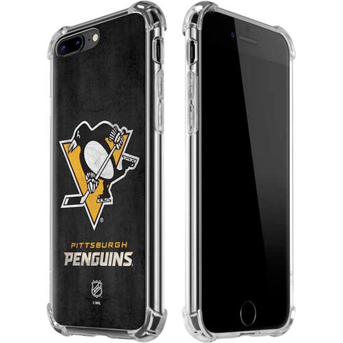 NHL Pittsburgh Penguins Distressed iPhone 7/8 Plus Clear Case