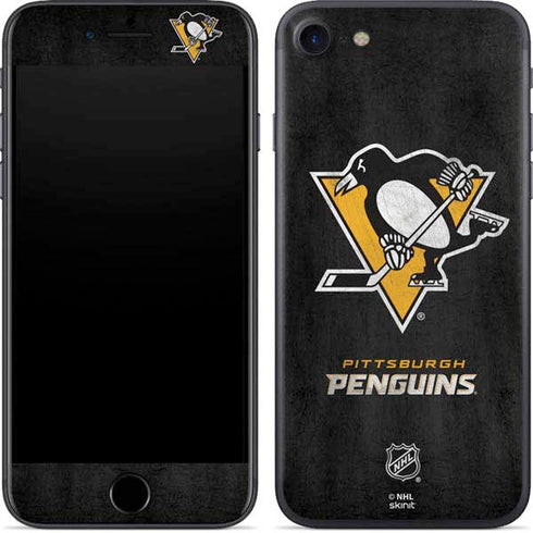 NHL Pittsburgh Penguins Distressed iPhone 8 Skin