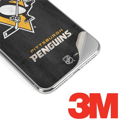 NHL Pittsburgh Penguins Distressed iPhone XS Max Skin
