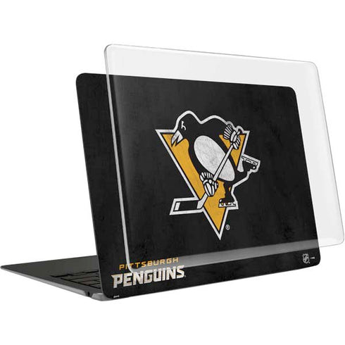 NHL Pittsburgh Penguins Distressed MacBook Air 15in (2023-2025) Case plus Skin