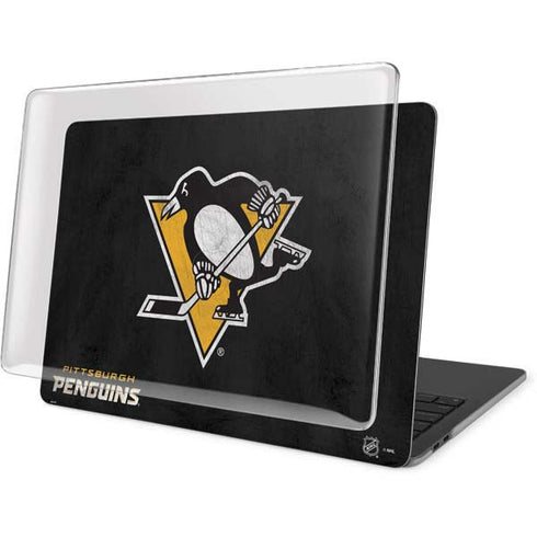 NHL Pittsburgh Penguins Distressed MacBook Pro 16in (2019-20) Case plus Skin