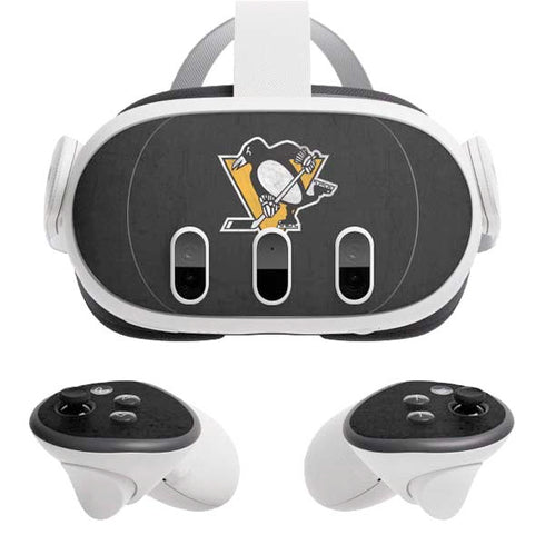 NHL Pittsburgh Penguins Distressed Meta Quest 3 Skin