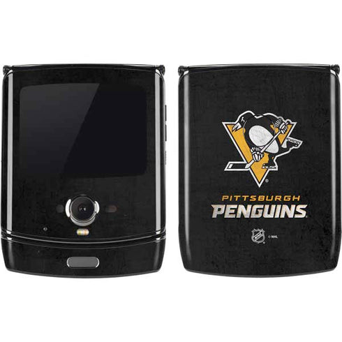 NHL Pittsburgh Penguins Distressed Motorola RAZR Skin