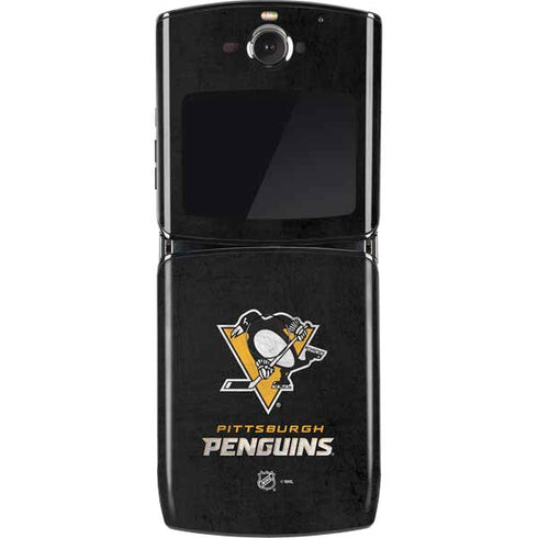 NHL Pittsburgh Penguins Distressed Motorola RAZR Skin
