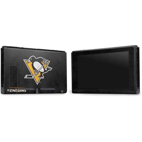 NHL Pittsburgh Penguins Distressed Nintendo Switch Bundle Skin