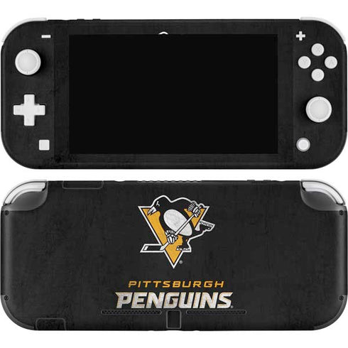 NHL Pittsburgh Penguins Distressed Nintendo Switch Lite Skin
