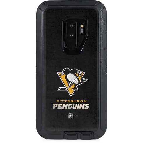 NHL Pittsburgh Penguins Distressed Otterbox Defender Galaxy Skin