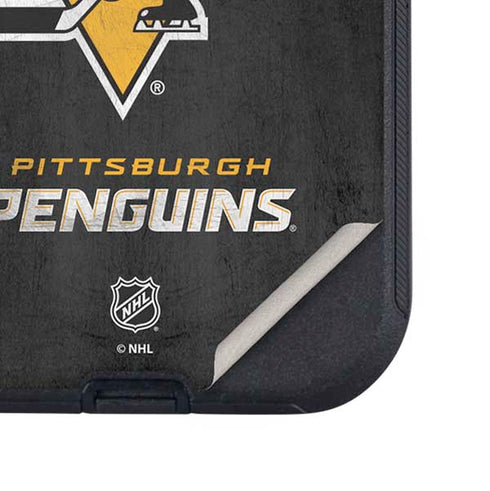 NHL Pittsburgh Penguins Distressed Otterbox Defender iPhone Skin