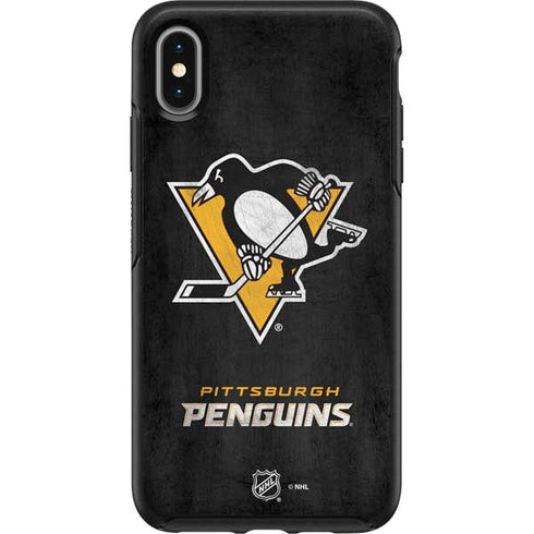 NHL Pittsburgh Penguins Distressed Otterbox Symmetry iPhone Skin