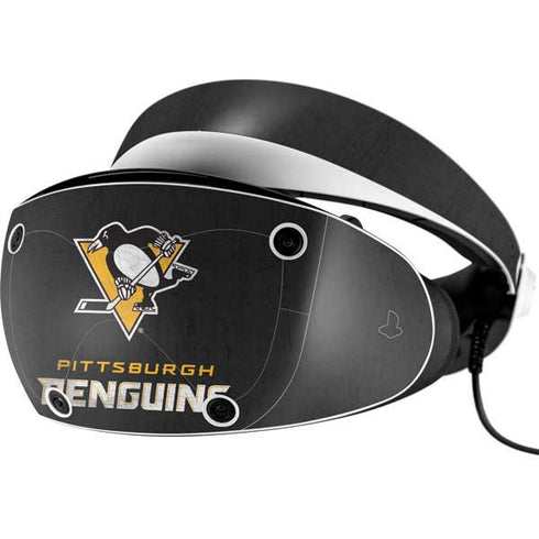 NHL Pittsburgh Penguins Distressed PlayStation VR2 Skin