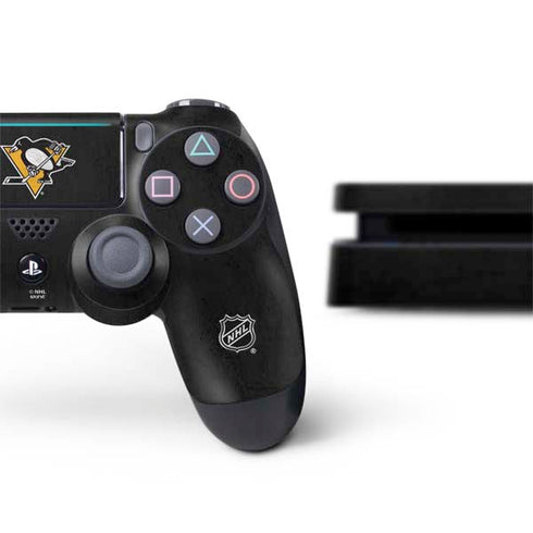 NHL Pittsburgh Penguins Distressed PS4 Slim Bundle Skin