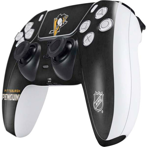 NHL Pittsburgh Penguins Distressed PS5 Controller Skin