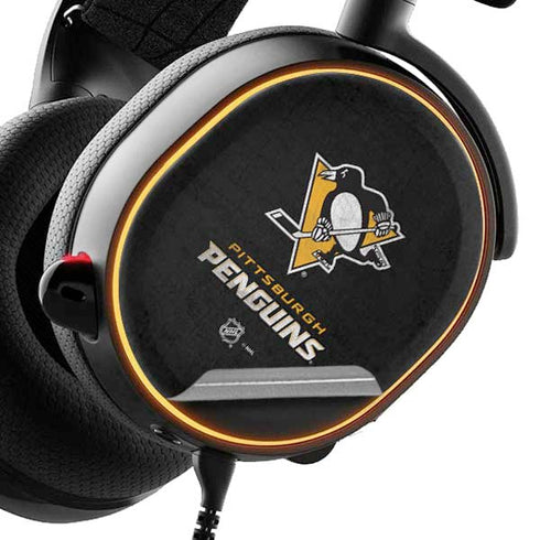 NHL Pittsburgh Penguins Distressed SteelSeries Arctis 3 Skin