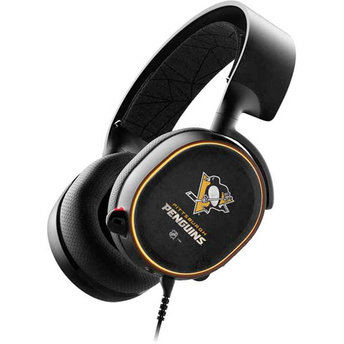 NHL Pittsburgh Penguins Distressed SteelSeries Arctis 5 Skin