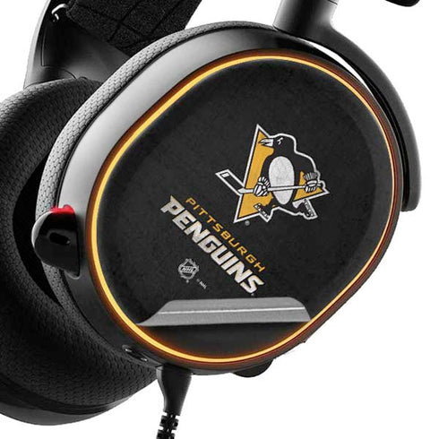 NHL Pittsburgh Penguins Distressed SteelSeries Arctis 5 Skin