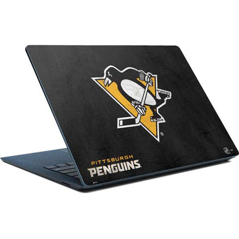 NHL Pittsburgh Penguins Distressed Surface Laptop Skin