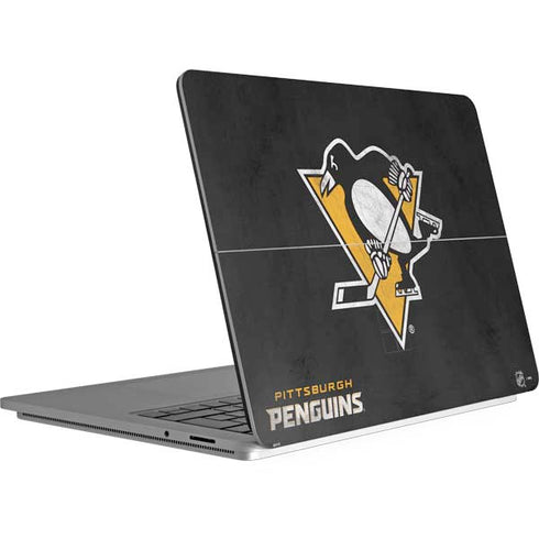 NHL Pittsburgh Penguins Distressed Surface Laptop Studio Skin