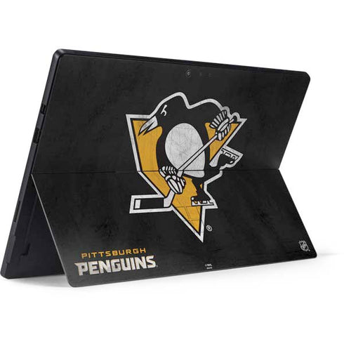 NHL Pittsburgh Penguins Distressed Surface Pro 6 Skin