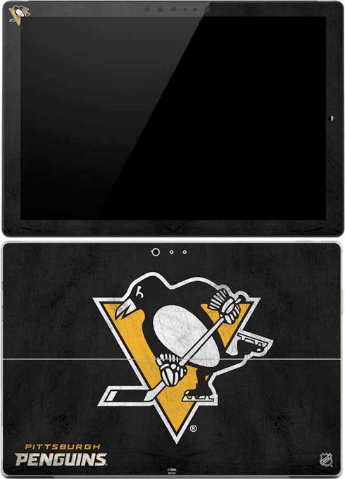NHL Pittsburgh Penguins Distressed Surface Pro (2017) Skin