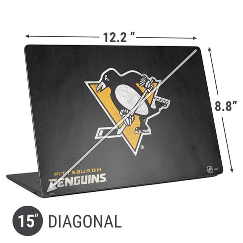 NHL Pittsburgh Penguins Distressed Universal Laptop 15in (12.2 x 8.8in) Skin