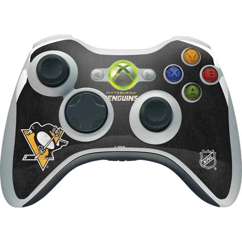 NHL Pittsburgh Penguins Distressed Xbox 360 Wireless Controller Skin