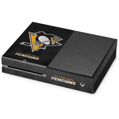 NHL Pittsburgh Penguins Distressed Xbox One Console Skin