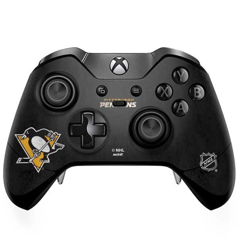 NHL Pittsburgh Penguins Distressed Xbox One Elite Controller Skin