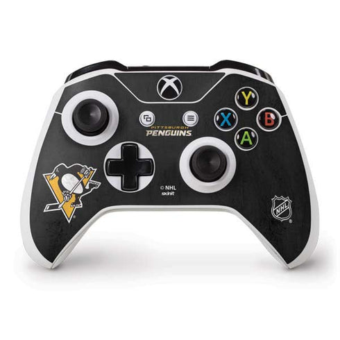 NHL Pittsburgh Penguins Distressed Xbox One S Controller Skin