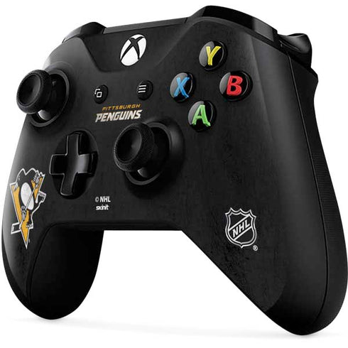 NHL Pittsburgh Penguins Distressed Xbox One X Controller Skin